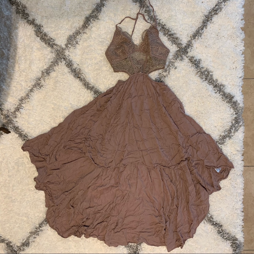 High low lace dress